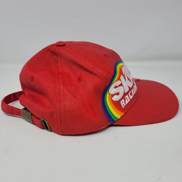 Skittles Racing Team1998 Vintage Red Snapback Hat With Rainbow Design - Picture 4 of 6